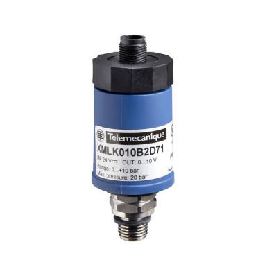 XMLK030P2D23 - Telemecanique - Electronic pressure sensors, Pressure sensors XM, sensor XMLK, 0...30 PSI, 1/4NPT, 4...20 mA, M12, set of 1