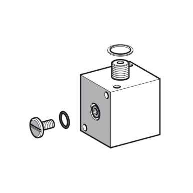 XMLZL005 - Pressure sensors XM, hydraulic block for base mounting onto fluid manifold, for pressure switch XML - Schneider Electric - Pressure sensors XM, hydraulic block for base mounting onto fluid manifold, for pressure switch XML - Schneider Electric - 0