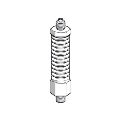 XMLZL009 - Cooler, for pressure sensor XML F, with 1/4'' BSP fluid connection - Schneider Electric - Cooler, for pressure sensor XML F, with 1/4'' BSP fluid connection - Schneider Electric - 0