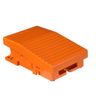 XPER211 - Harmony XPE, Single foot switch, metal, orange, without cover, 2 steps, 2 contacts 1 NC+NO, IP66 - Schneider Electric - Harmony XPE, Single foot switch, metal, orange, without cover, 2 steps, 2 contacts 1 NC+NO, IP66 - Schneider Electric - 0