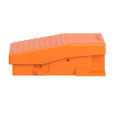 XPER211 - Harmony XPE, Single foot switch, metal, orange, without cover, 2 steps, 2 contacts 1 NC+NO, IP66 - Schneider Electric - Harmony XPE, Single foot switch, metal, orange, without cover, 2 steps, 2 contacts 1 NC+NO, IP66 - Schneider Electric - 1