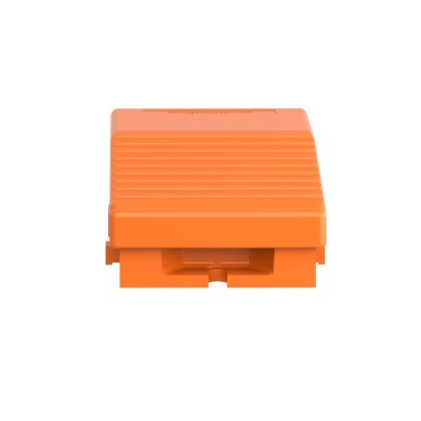 XPER211 - Harmony XPE, Single foot switch, metal, orange, without cover, 2 steps, 2 contacts 1 NC+NO, IP66 - Schneider Electric - Harmony XPE, Single foot switch, metal, orange, without cover, 2 steps, 2 contacts 1 NC+NO, IP66 - Schneider Electric - 4