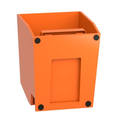 XPER510 - Single foot switch, Harmony XPE, metal, orange, with cover, trigger mechanism, 1 step, 1 contact 1NC+NO, IP66 - Schneider Electric - Single foot switch, Harmony XPE, metal, orange, with cover, trigger mechanism, 1 step, 1 contact 1NC+NO, IP66 - Schneider Electric - 1