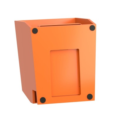 XPER511 - Single foot switch, Harmony XPE, metal, orange, with cover, trigger mechanism, 1 step, 2 contacts 1NC+NO, IP66 - Schneider Electric - Single foot switch, Harmony XPE, metal, orange, with cover, trigger mechanism, 1 step, 2 contacts 1NC+NO, IP66 - Schneider Electric - 6