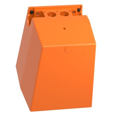 XPER611 - Harmony XPE, Single foot switch, metal, orange, with cover, 2 steps, 2 contacts 1 NC+NO, IP66 - Schneider Electric - Harmony XPE, Single foot switch, metal, orange, with cover, 2 steps, 2 contacts 1 NC+NO, IP66 - Schneider Electric - 1