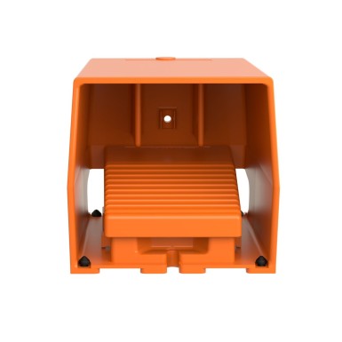 XPER611 - Harmony XPE, Single foot switch, metal, orange, with cover, 2 steps, 2 contacts 1 NC+NO, IP66 - Schneider Electric - Harmony XPE, Single foot switch, metal, orange, with cover, 2 steps, 2 contacts 1 NC+NO, IP66 - Schneider Electric - 4