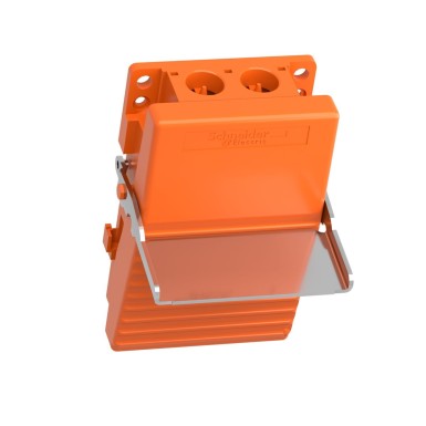 XPER810 - Single foot switch, Harmony XPE, metal, orange, without cover, trigger mechanism, 1 step, 1 contact 1NC+NO, IP66 - Schneider Electric - Single foot switch, Harmony XPE, metal, orange, without cover, trigger mechanism, 1 step, 1 contact 1NC+NO, IP66 - Schneider Electric - 4