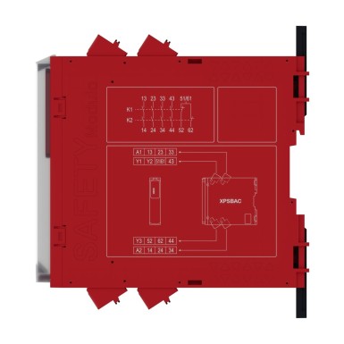 XPSBAC14AC - Estop or guard ,Harmony XPS, connected to supply terminals 24 V AC/DC , no inputs, spring - Schneider Electric - Estop or guard ,Harmony XPS, connected to supply terminals 24 V AC/DC , no inputs, spring - Schneider Electric - 3