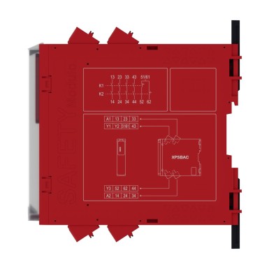 XPSBAC34AC - Estop or guard ,Harmony XPS, connected to supply terminals 48-240 V AC/DC , no inputs, spring - Schneider Electric - Estop or guard ,Harmony XPS, connected to supply terminals 48-240 V AC/DC , no inputs, spring - Schneider Electric - 3