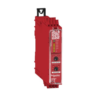 XPSBAT12A1AC - Time delayed output, Harmony XPS, for Estop, guard, OSSD, 24 V AC/DC, spring - Schneider Electric - Time delayed output, Harmony XPS, for Estop, guard, OSSD, 24 V AC/DC, spring - Schneider Electric - 0