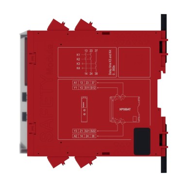 XPSBAT12A1AC - Time delayed output, Harmony XPS, for Estop, guard, OSSD, 24 V AC/DC, spring - Schneider Electric - Time delayed output, Harmony XPS, for Estop, guard, OSSD, 24 V AC/DC, spring - Schneider Electric - 4