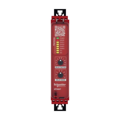 XPSBAT12A1AP - Time delayed output, Harmony XPS, for Estop, guard, OSSD, 24 V AC/DC, screw - Schneider Electric - Time delayed output, Harmony XPS, for Estop, guard, OSSD, 24 V AC/DC, screw - Schneider Electric - 1