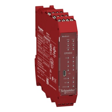 XPSMCMCP0802 - Controller with 8 inputs 2 outputs monitors expansion modules with screw term - Schneider Electric - Controller with 8 inputs 2 outputs monitors expansion modules with screw term - Schneider Electric - 0