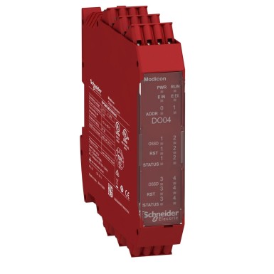 XPSMCMDO0004G - 4 Digital output pairs expansion modules with spring term - Schneider Electric - 4 Digital output pairs expansion modules with spring term - Schneider Electric - 0