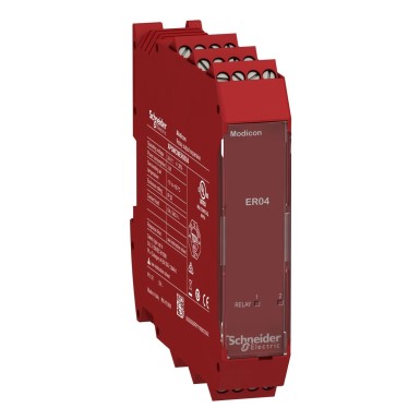 XPSMCMER0004 - 4 safety relay outputs expansion module with screw term - Schneider Electric - 4 safety relay outputs expansion module with screw term - Schneider Electric - 0