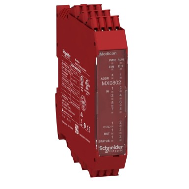 XPSMCMMX0802G - 8 inputs 2 output pairs expansion module with spring term - Schneider Electric - 8 inputs 2 output pairs expansion module with spring term - Schneider Electric - 0