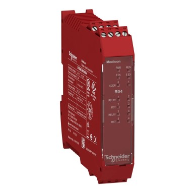 XPSMCMRO0004 - 4 safety relay output expansion with backplane connection with screw term - Schneider Electric - 4 safety relay output expansion with backplane connection with screw term - Schneider Electric - 0