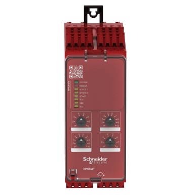 XPSUAT13A3AC - Safety module, Harmony Safety Automation, Cat.4, features XPSUAK + delayed outputs, 24v AC/DC, sprin - Schneider Electric - Safety module, Harmony Safety Automation, Cat.4, features XPSUAK + delayed outputs, 24v AC/DC, sprin - Schneider Electric - 3