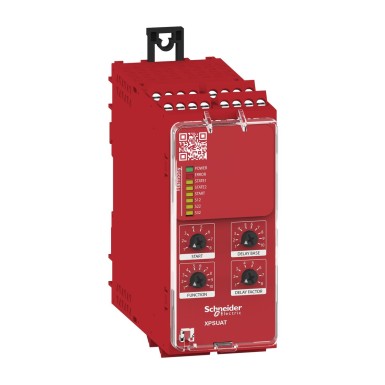 XPSUAT13A3AP - Safety module, Harmony Safety Automation, Cat.4, features XPSUAK + delayed outputs, 24v AC/DC, screw - Schneider Electric - Safety module, Harmony Safety Automation, Cat.4, features XPSUAK + delayed outputs, 24v AC/DC, screw - Schneider Electric - 0