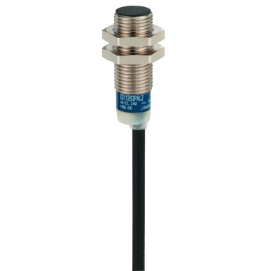 XS112B3PAL08M12 - Inductive sensor XS1 M12, L37mm, brass, Sn4mm, 12..24VDC, M12 0.8m - Schneider Electric - Inductive sensor XS1 M12, L37mm, brass, Sn4mm, 12..24VDC, M12 0.8m - Schneider Electric - 0