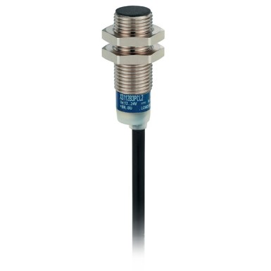XS112B3PCL2 - Telemecanique - Inductive sensor XS1 M12, PNP NO+NC, Flush, Sn4mm, 12..24VDC, cable 2 m