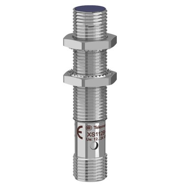 XS112BHNAM12 - Telemecanique - Inductive sensor XS1 M12, L61mm, brass, Sn4mm, 12..24VDC, M12