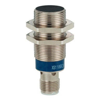 XS118B3PAM12TF - Telemecanique - Inductive sensor XS1 M18, L50mm, brass, Sn8mm, 12..24VDC, M12