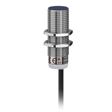 XS118BHPAL5 - Telemecanique - Inductive sensor XS1 M18, L53mm, brass, Sn8mm, 12..24VDC, cable 5m