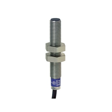 XS1M08NC410 - Telemecanique - Inductive sensor XS1 M8, L50mm, stainless, Sn1.5mm, 12..24VDC, cable 2 m