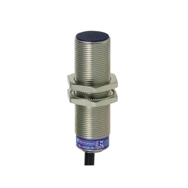 XS1M18AB120 - Inductive proximity sensors XS, inductive sensor XS1 M18, L53mm, brass, Sn5mm, 12...24 VDC, cable 2 m - Schneider Electric - Inductive proximity sensors XS, inductive sensor XS1 M18, L53mm, brass, Sn5mm, 12...24 VDC, cable 2 m - Schneider Electric - 0