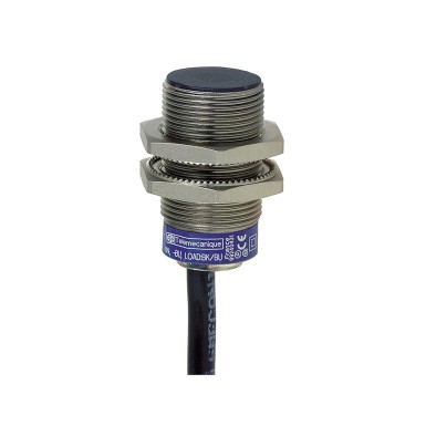 XS1N18NC410 - Inductive sensor XS1 M18, L37mm, brass, Sn5mm, 12..24VDC, cable 2m - Schneider Electric - Inductive sensor XS1 M18, L37mm, brass, Sn5mm, 12..24VDC, cable 2m - Schneider Electric - 0