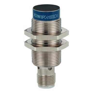 XS1N18PC410DSCV - Telemecanique - Inductive sensor XS1 M18, L48mm, brass, Sn5mm, 9VDC, M12