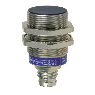 XS1N30PA349SCTF - Telemecanique - Inductive sensors XS1 M30, L43mm, brass, Sn20mm, 12...24 VDC, Deutsch DT04 0.3m