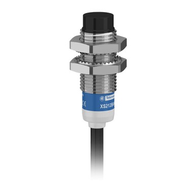 XS212B4PBL2 - Telemecanique - Inductive proximity sensors XS, inductive sensor XS2 M12, L37mm, brass, Sn8mm, 12...24 VDC, cable 2 m