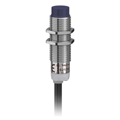XS212BLNAL7 - Telemecanique - Inductive sensor XS2 M12, L44mm, brass, Sn4mm, 12..24VDC, cable 7m