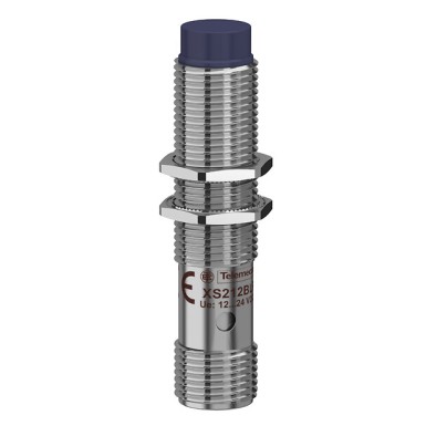 XS212BLPAM12C - Telemecanique - Inductive sensor XS2 M12, L53mm, brass, Sn4mm, 12..24VDC, M12