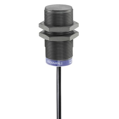 XS230AAMAL2 - Inductive proximity sensors XS, inductive sensor XS2 M30, L60mm, PPS, Sn22mm, 24...240VAC/DC, cable 2 m - Schneider Electric - Inductive proximity sensors XS, inductive sensor XS2 M30, L60mm, PPS, Sn22mm, 24...240VAC/DC, cable 2 m - Schneider Electric - 0