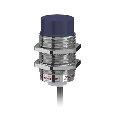 XS230BLNAL2C - Telemecanique - Inductive sensor XS2 M30, L57mm, brass, Sn15mm, 12..24VDC, cable 2m