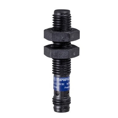 XS4P08PA340P1 - Telemecanique - Inductive proximity sensors XS, inductive sensor XS4 M8, L33mm, PPS, Sn2.5 mm, 12...24 VDC, cable PUR 5 m