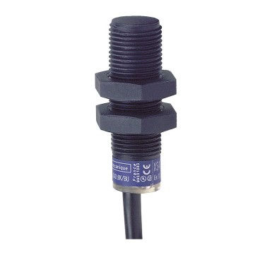 XS4P12KP340 - Inductive proximity sensors XS, inductive sensor XS4 M12, L50mm, PPS, Sn4mm, 12...24 VDC, cable 2 m - Schneider Electric - Inductive proximity sensors XS, inductive sensor XS4 M12, L50mm, PPS, Sn4mm, 12...24 VDC, cable 2 m - Schneider Electric - 0