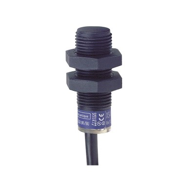 XS4P12NB340 - Inductive proximity sensors XS, inductive sensor XS4 M12, L35mm, PPS, Sn4mm, 12...24 VDC, cable 2 m - Schneider Electric - Inductive proximity sensors XS, inductive sensor XS4 M12, L35mm, PPS, Sn4mm, 12...24 VDC, cable 2 m - Schneider Electric - 0