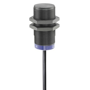 XS4P18AB110 - Inductive proximity sensors XS, inductive sensor XS4 M18, L41mm, PBT, Sn8mm, 24...48 VDC, cable 2 m - Schneider Electric - Inductive proximity sensors XS, inductive sensor XS4 M18, L41mm, PBT, Sn8mm, 24...48 VDC, cable 2 m - Schneider Electric - 0