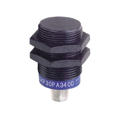 XS4P30KP340D - Inductive proximity sensors XS, inductive sensor XS4 M30, L70mm, PPS, Sn15mm, 12...24 VDC, M12 - Schneider Electric - Inductive proximity sensors XS, inductive sensor XS4 M30, L70mm, PPS, Sn15mm, 12...24 VDC, M12 - Schneider Electric - 0