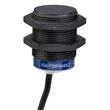 XS4P30PA340L2 - Inductive proximity sensors XS, inductive sensor XS4 M30, L40.5 mm, PPS, Sn15mm, 12...24 VDC, cable 10 m - Schneider Electric - Inductive proximity sensors XS, inductive sensor XS4 M30, L40.5 mm, PPS, Sn15mm, 12...24 VDC, cable 10 m - Schneider Electric - 0