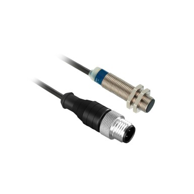 XS512B1CAL08M12 - Inductive proximity sensors XS, inductive sensor XS5 M12, L53mm, brass, Sn2mm, 12...48 VDC, M12 0.8 m - Schneider Electric - Inductive proximity sensors XS, inductive sensor XS5 M12, L53mm, brass, Sn2mm, 12...48 VDC, M12 0.8 m - Schneider Electric - 0