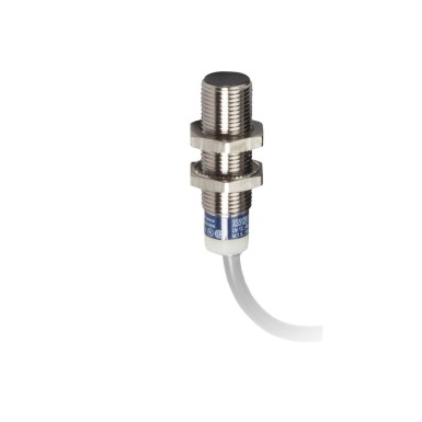 XS512B1NBL2 - Inductive proximity sensors XS, inductive sensor XS5 M12, L35mm, brass, Sn2mm, 12...24 VDC, cable 2 m - Schneider Electric - Inductive proximity sensors XS, inductive sensor XS5 M12, L35mm, brass, Sn2mm, 12...24 VDC, cable 2 m - Schneider Electric - 0