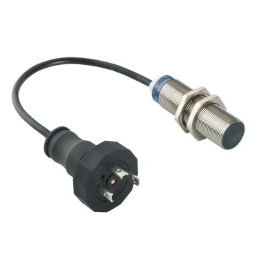 XS518B1DAL01C - Inductive proximity sensors XS, inductive sensor XS5 M18, L62mm, brass, Sn5mm, 12...48 VDC, DIN 0.15 m - Schneider Electric - Inductive proximity sensors XS, inductive sensor XS5 M18, L62mm, brass, Sn5mm, 12...48 VDC, DIN 0.15 m - Schneider Electric - 0