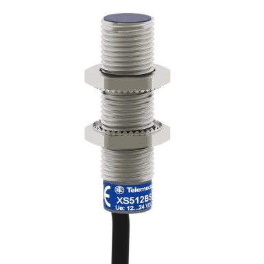 XS612B1MBL2 - Inductive proximity sensors XS, inductive sensor XS6 M12, L54mm, brass, Sn4mm, 24...240VAC/DC, cable 2 m - Schneider Electric - Inductive proximity sensors XS, inductive sensor XS6 M12, L54mm, brass, Sn4mm, 24...240VAC/DC, cable 2 m - Schneider Electric - 3