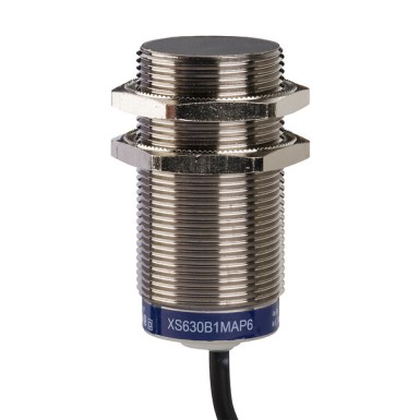 XS630B1MAP6 - Telemecanique - Inductive proximity sensors XS, inductive sensor XS6 M30, L62mm, brass, Sn15mm, 24...240VAC/DC, cable 5 m