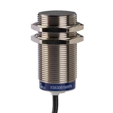 XS630B1MBP6 - Telemecanique - Inductive proximity sensors XS, inductive sensor XS6 M30, L62mm, brass, Sn15mm, 24...240VAC/DC, cable 5 m
